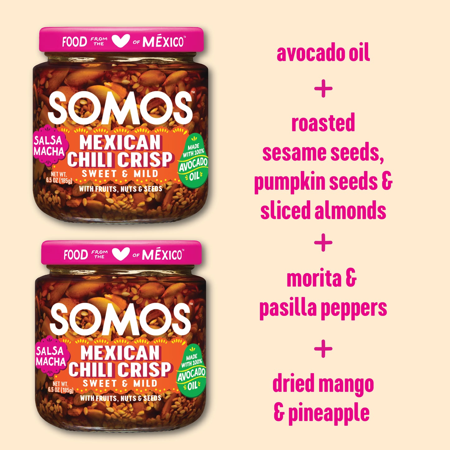 Mexican Chili Crisp - Sweet & Mild (2 Pack)