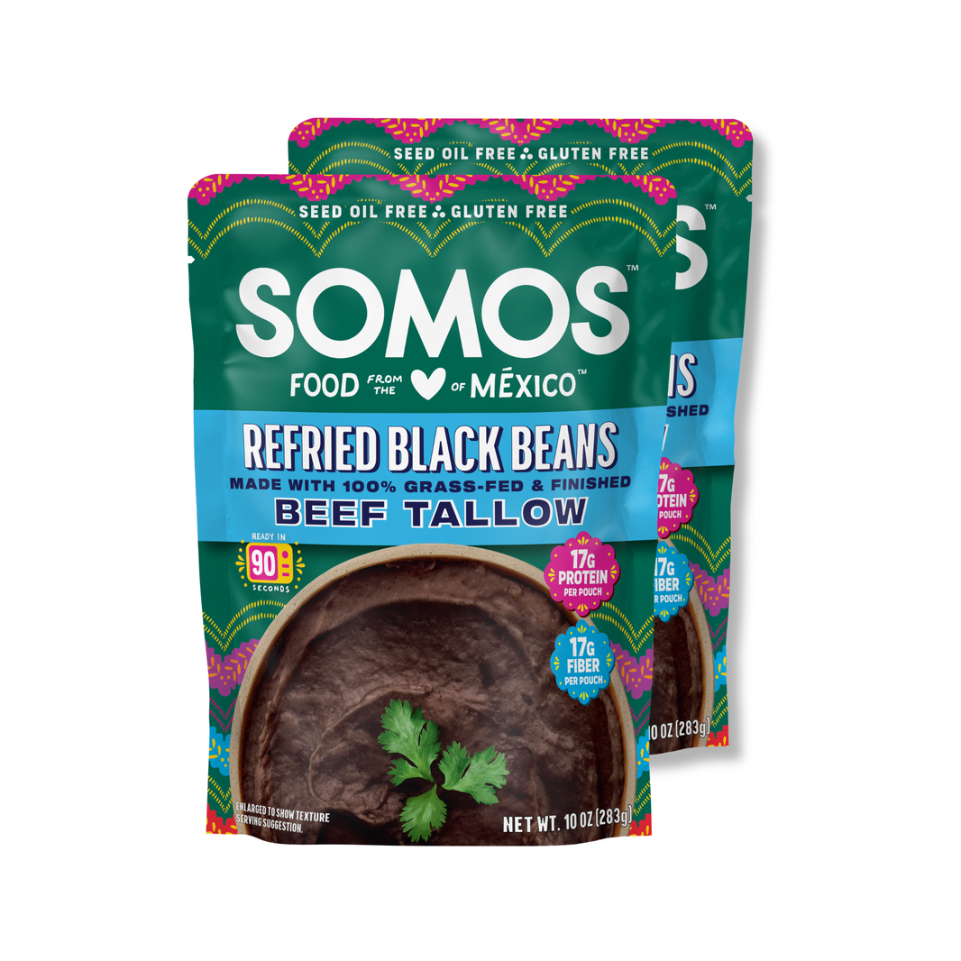 Refried Black Beans with Beef Tallow (2 Pack)