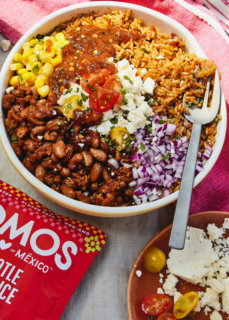 Chipotle White Rice + Saucy Pinto Beans Burrito Bowl
