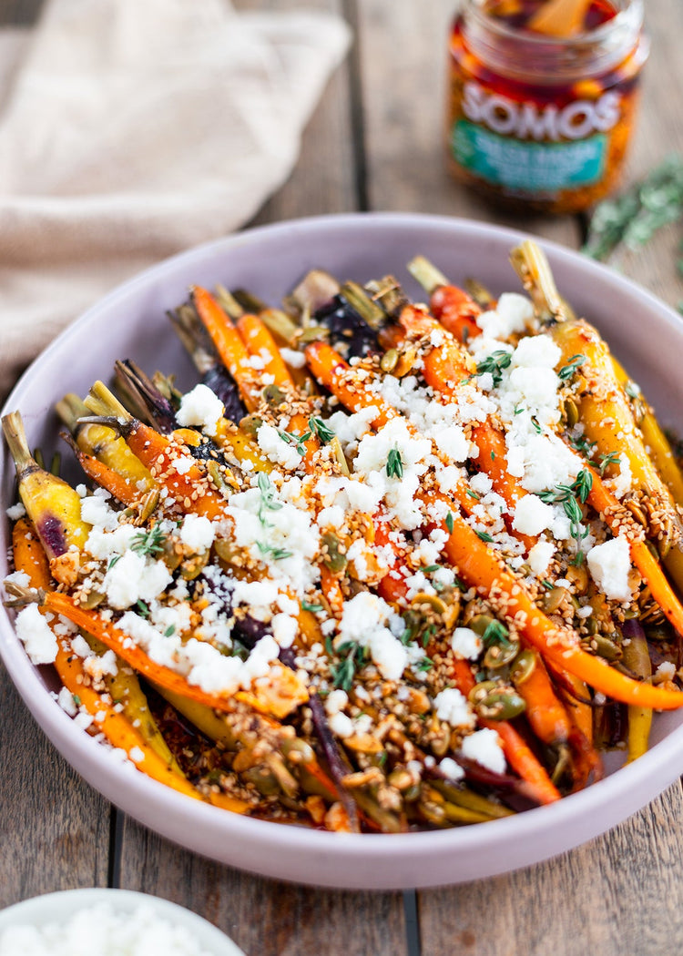 Spiced Carrots with Salsa Macha