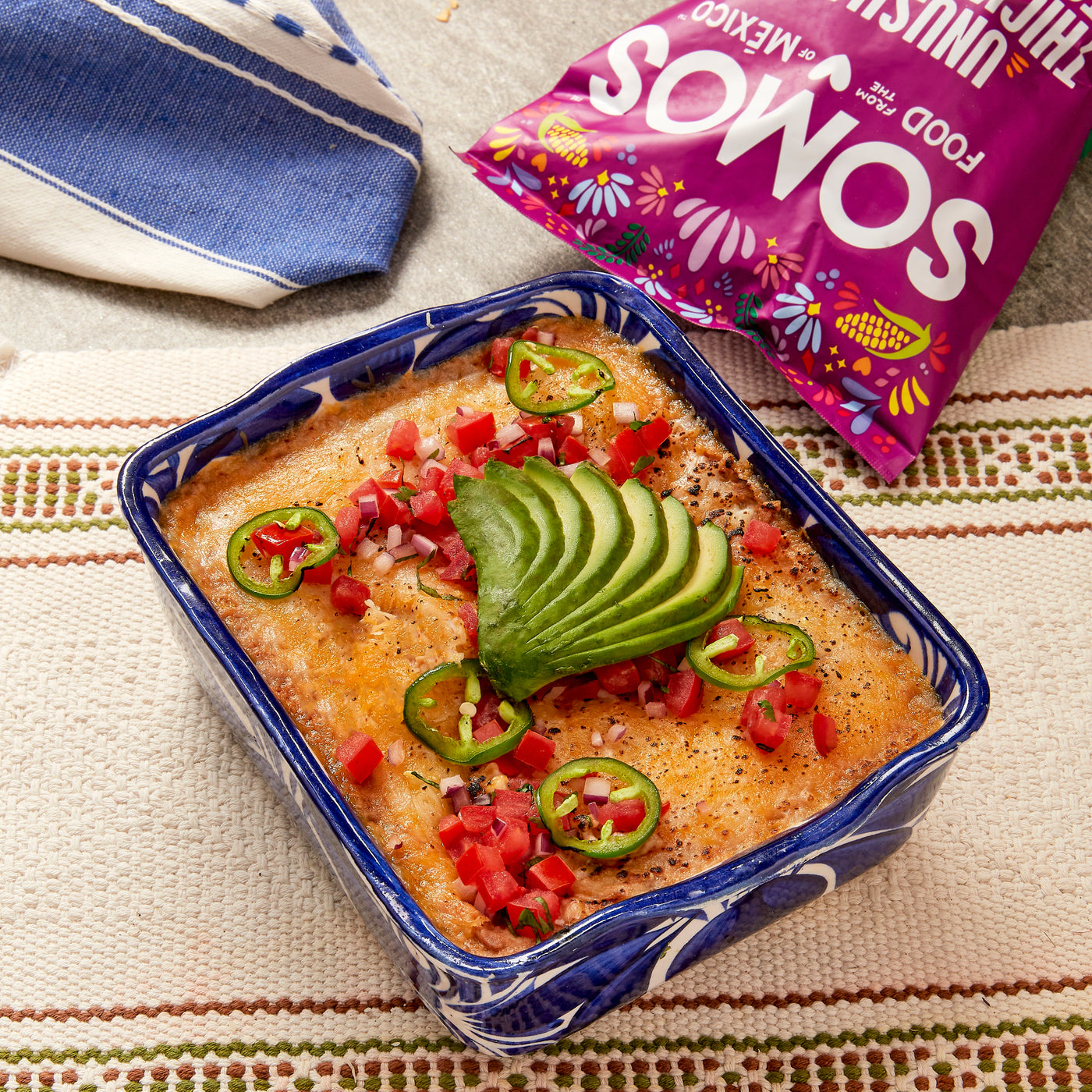 Spicy Game Day Bean Dip SOMOS Foods
