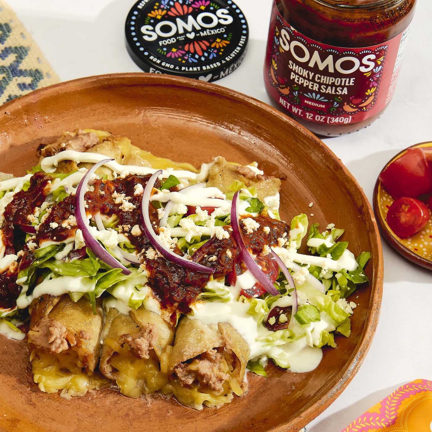 Spicy Refried Bean Flautas SOMOS Foods