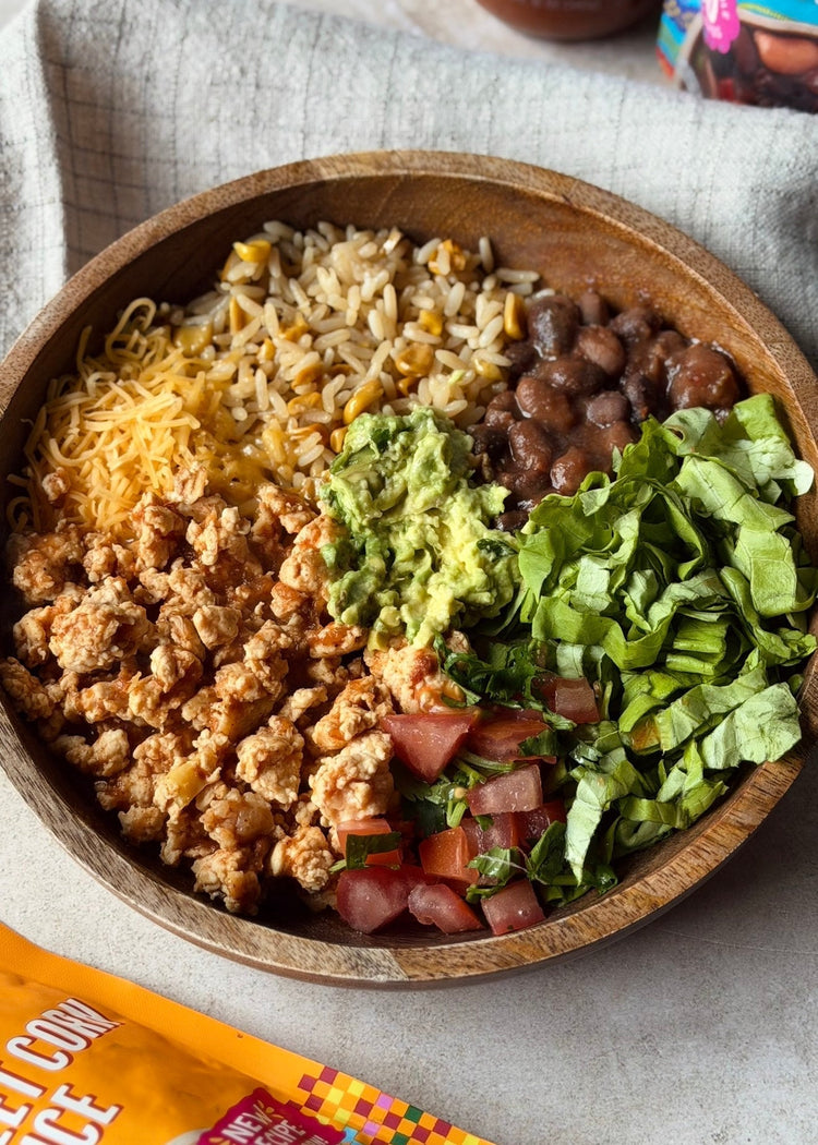 High Protein Turkey Taco Bowl