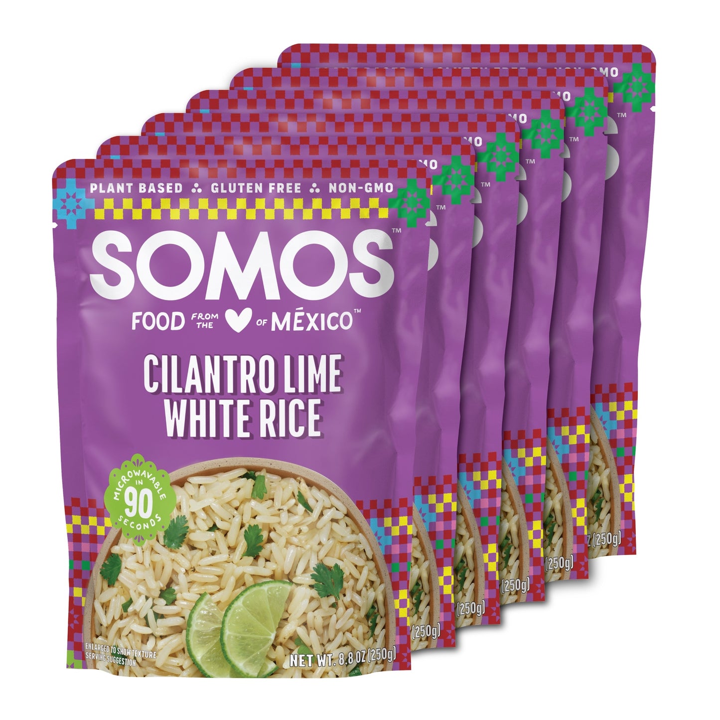 SOMOS Cilantro Lime White Rice - 6 Pack