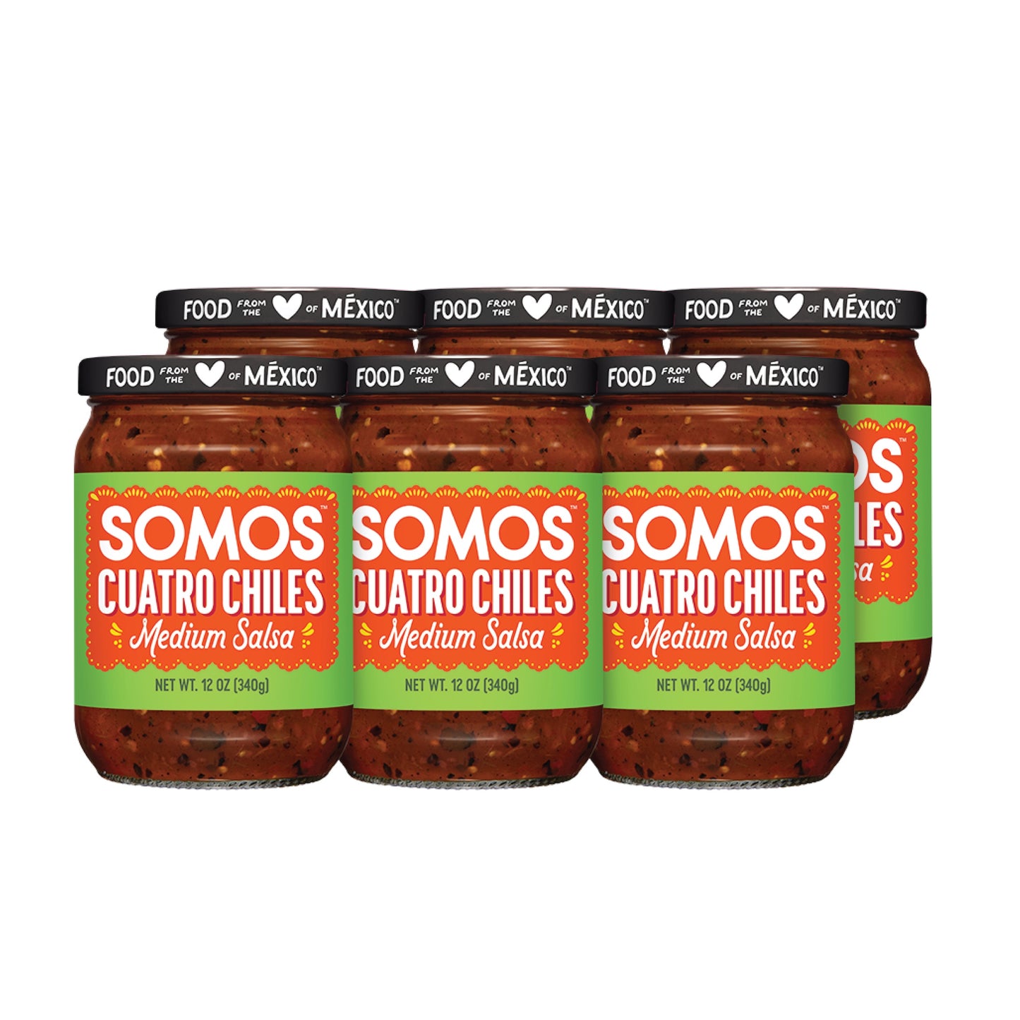 Cuatro Chiles Medium Salsa (6 Pack)