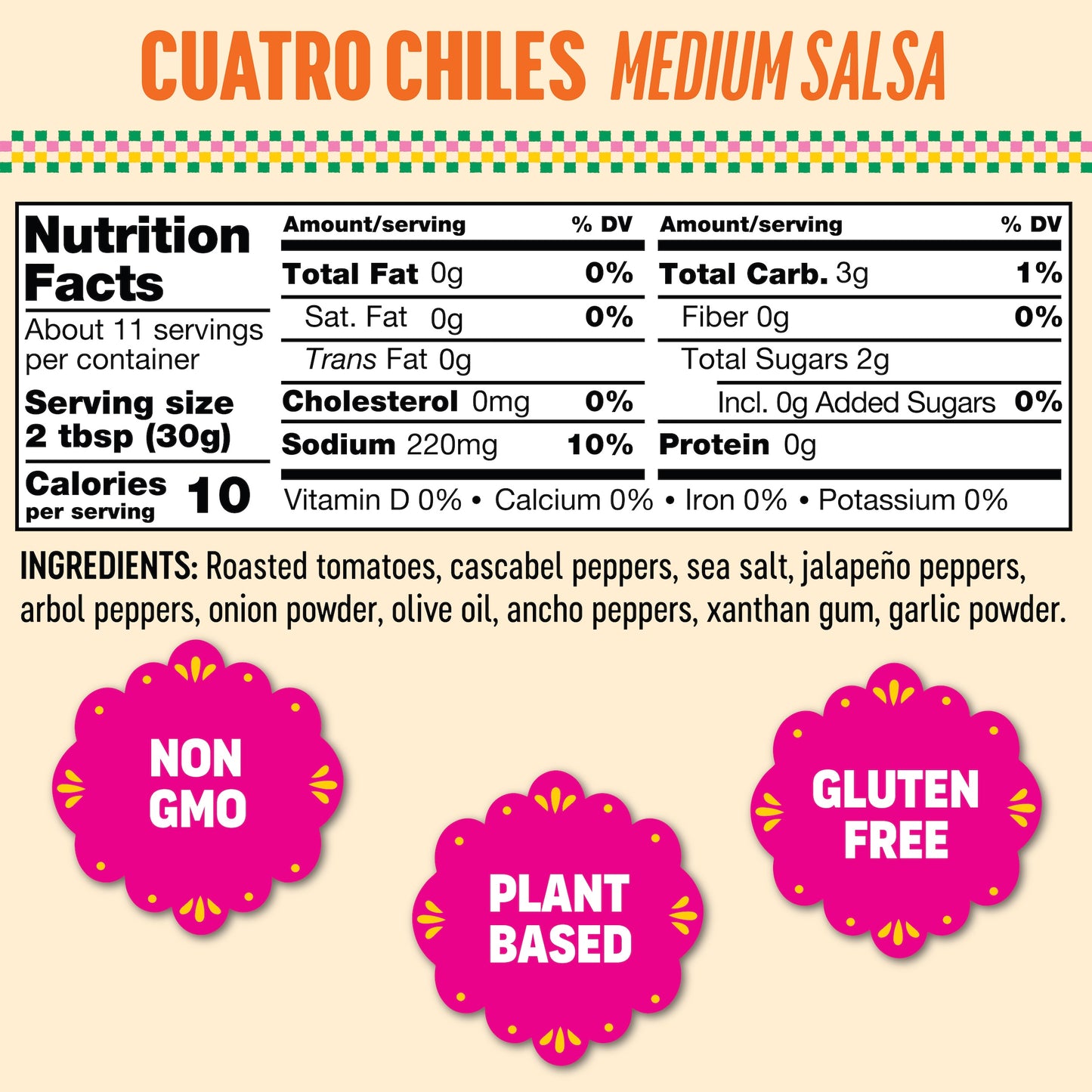 Cuatro Chiles Medium Salsa (6 Pack)