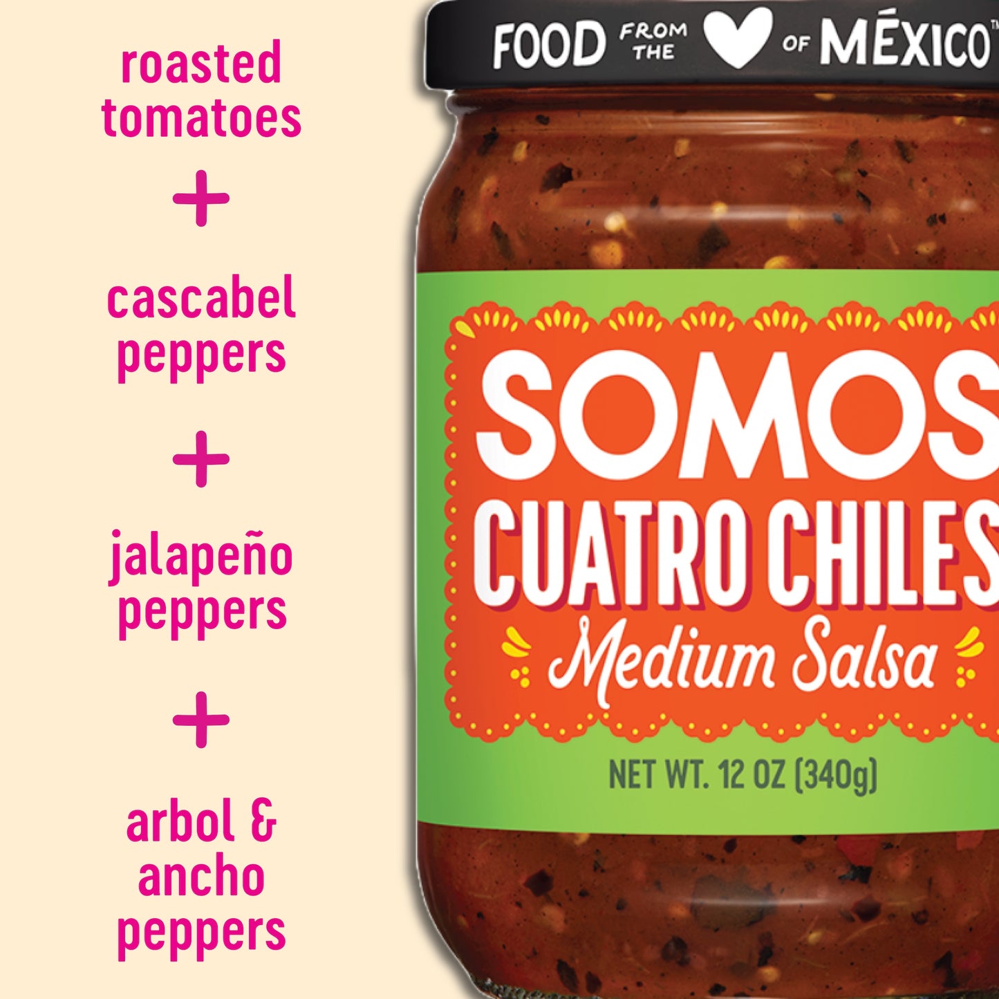 Cuatro Chiles Medium Salsa (6 Pack)