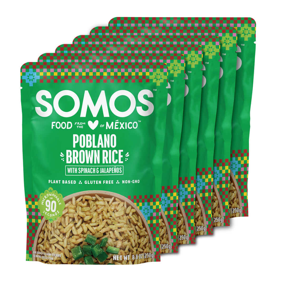 SOMOS Poblano Brown Rice (6 Pack)