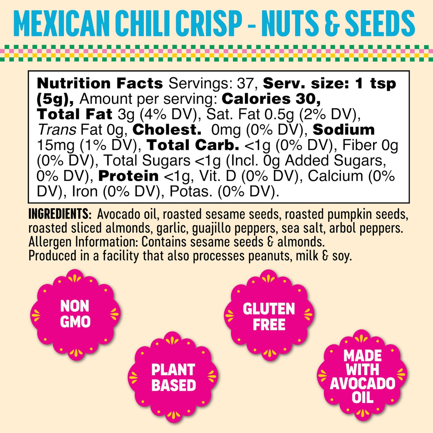 Mexican Chili Crisp Nuts & Seeds (2 Pack)