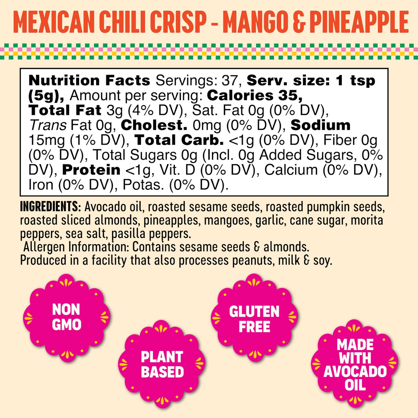 Mexican Chili Crisp Mango & Pineapple (2 Pack)