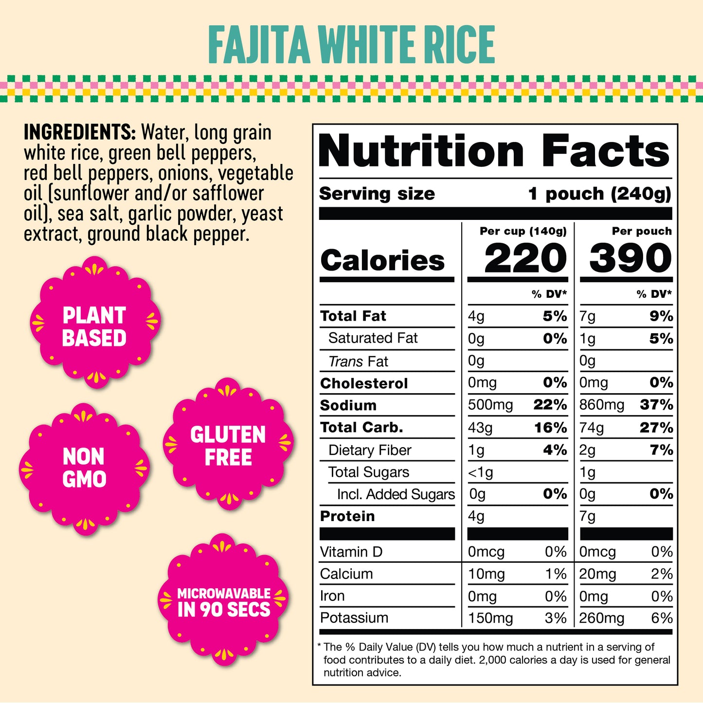 Fajita White Rice (6 Pack)