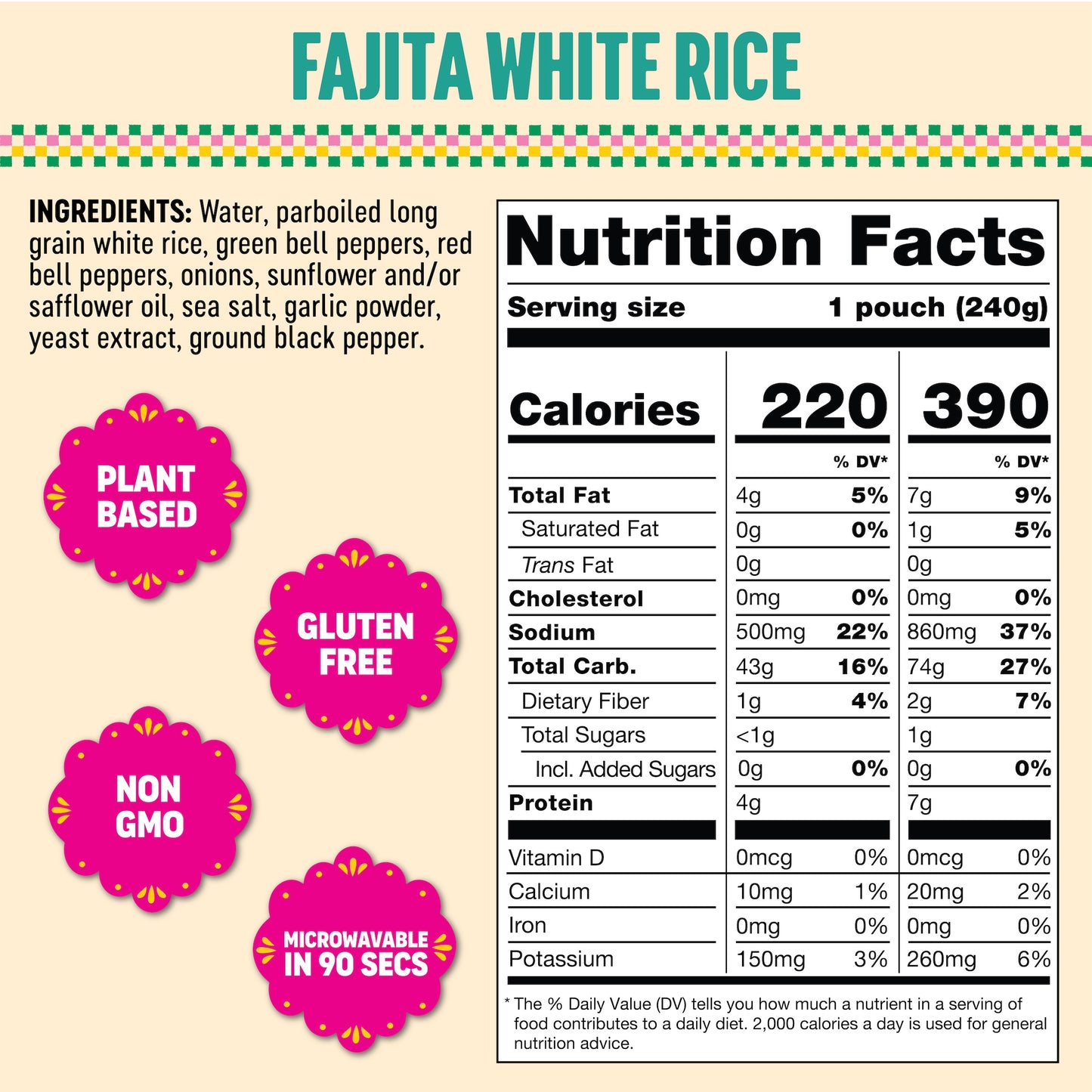 Fajita White Rice (6 Pack)