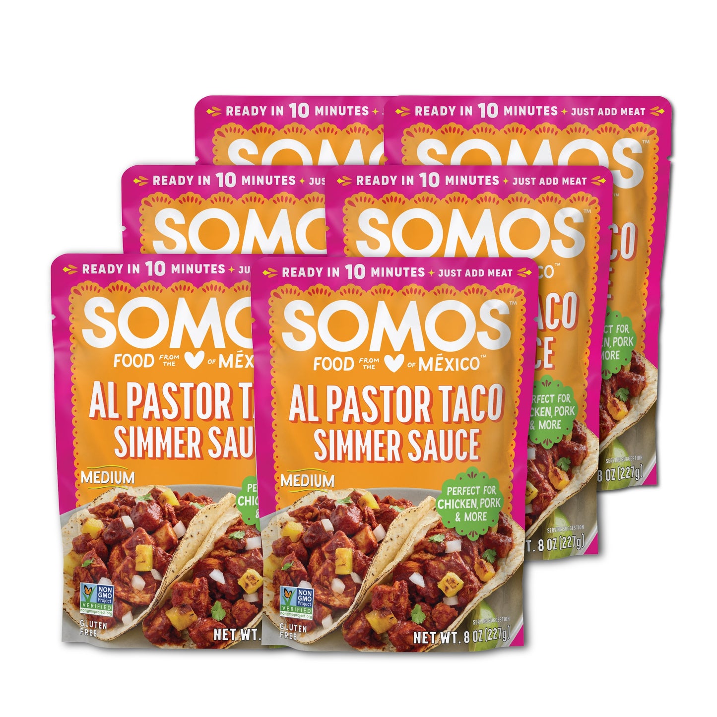 Al Pastor Taco Simmer Sauce (6 Pack)