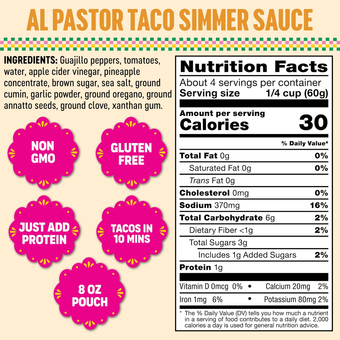 Al Pastor Taco Simmer Sauce (6 Pack)