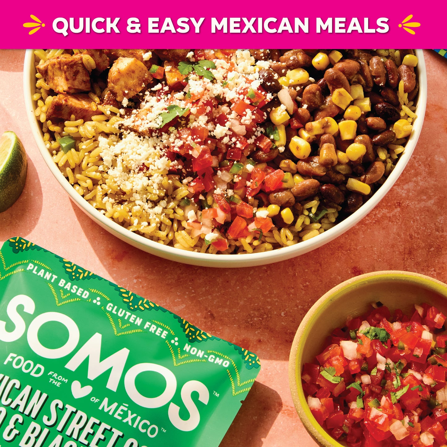 Mexican Street Corn Pinto & Black Beans (Pack of 6)