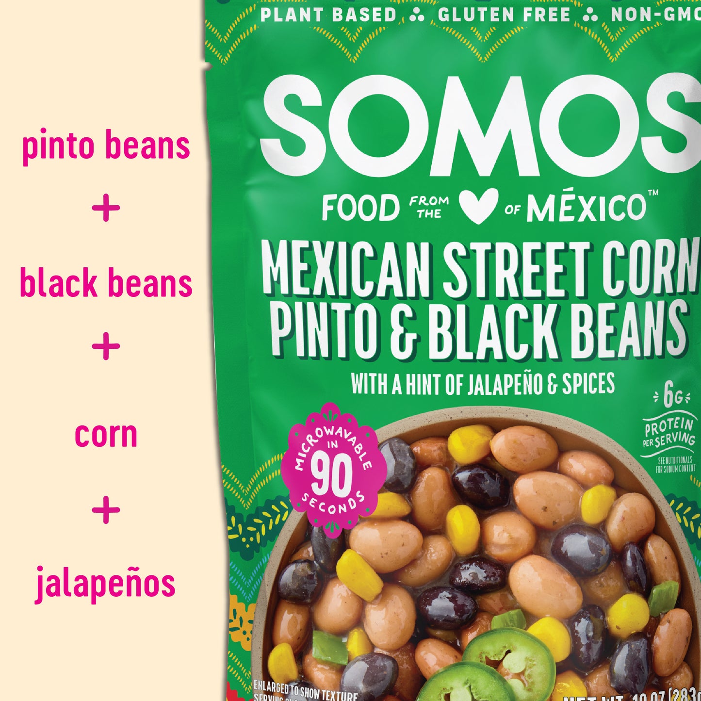 Mexican Street Corn Pinto & Black Beans (Pack of 6)