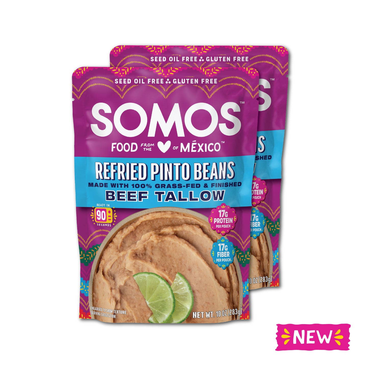 SOMOS Foods Refried Beans with Beef Tallow — product image