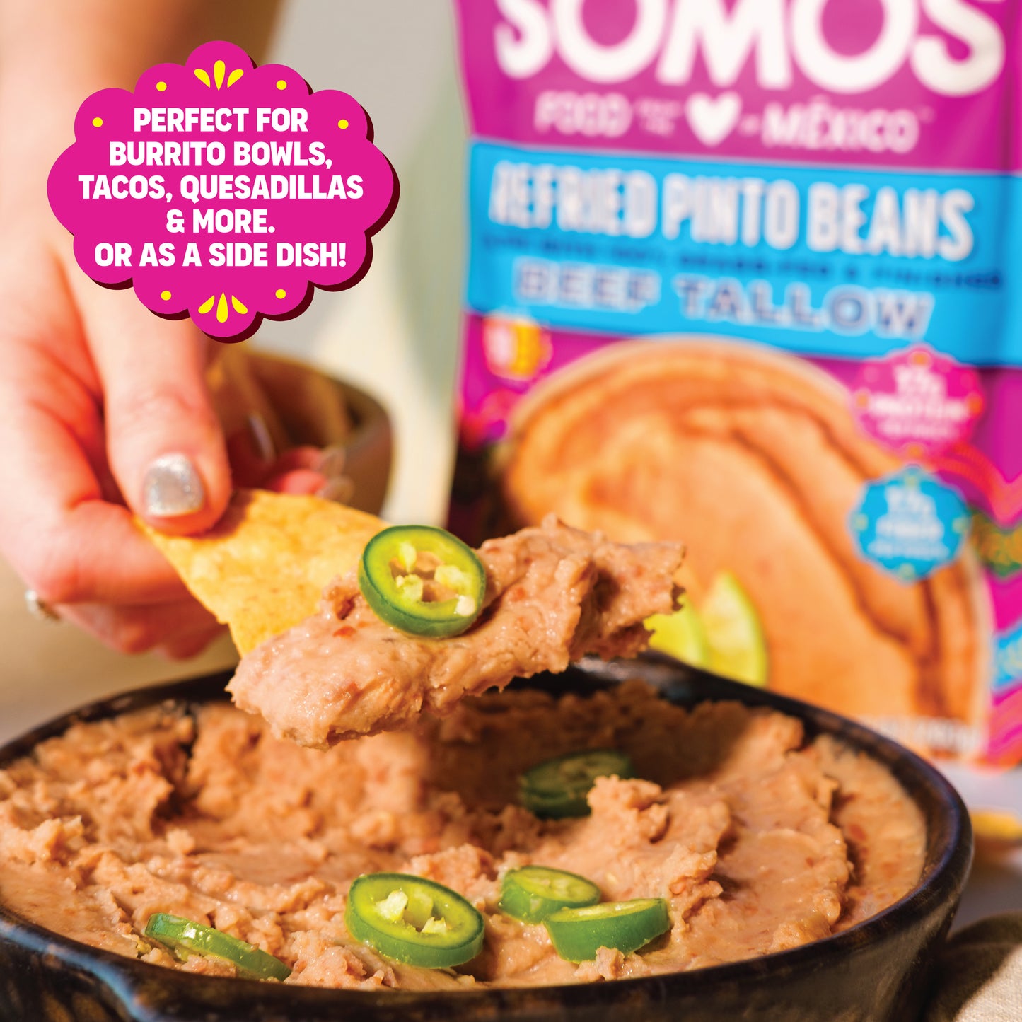 Refried Pinto Beans with Beef Tallow (2 Pack)