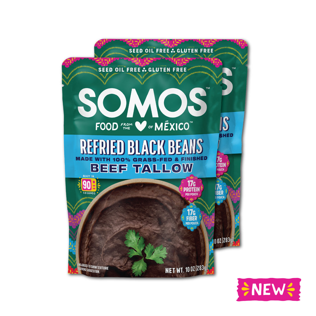 Refried Black Beans with Beef Tallow (2 Pack)