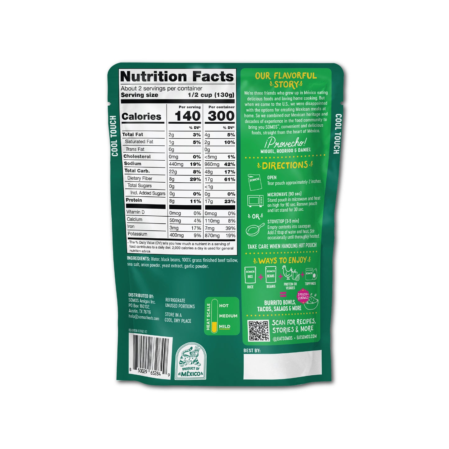 Refried Black Beans with Beef Tallow (2 Pack)