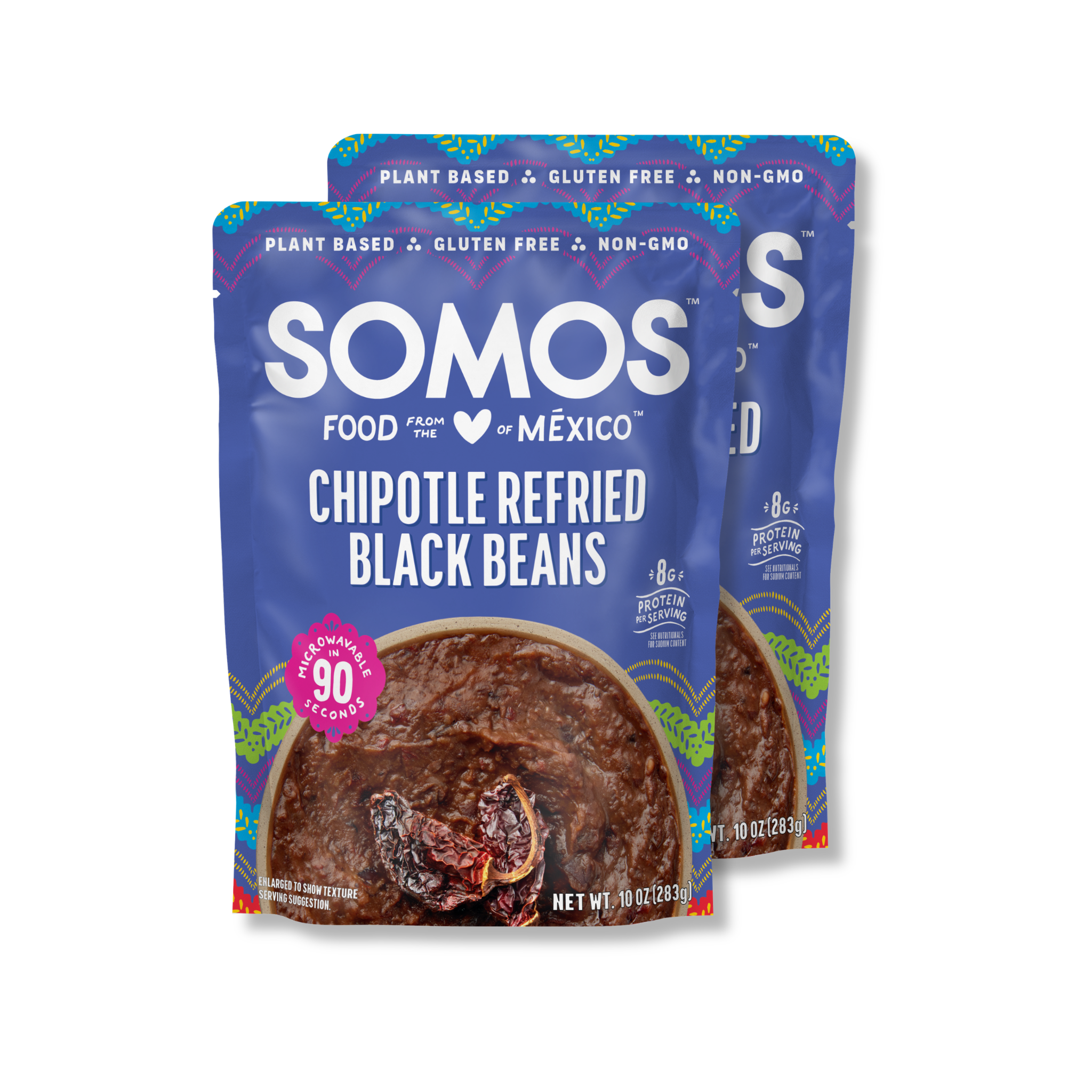 Chipotle Refried Black Beans (2 Pack) – SOMOS Foods